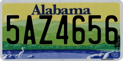 AL license plate 5AZ4656