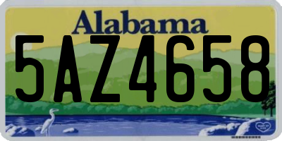 AL license plate 5AZ4658