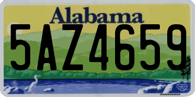 AL license plate 5AZ4659