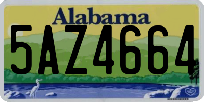 AL license plate 5AZ4664