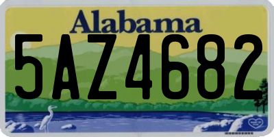 AL license plate 5AZ4682