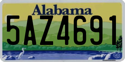 AL license plate 5AZ4691