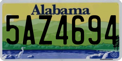 AL license plate 5AZ4694