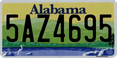 AL license plate 5AZ4695