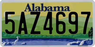 AL license plate 5AZ4697