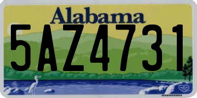 AL license plate 5AZ4731