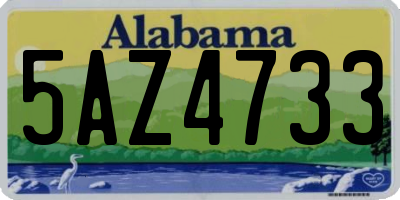 AL license plate 5AZ4733