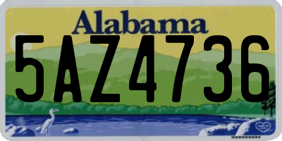 AL license plate 5AZ4736
