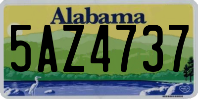 AL license plate 5AZ4737