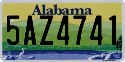 AL license plate 5AZ4741