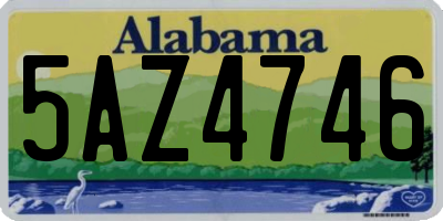 AL license plate 5AZ4746