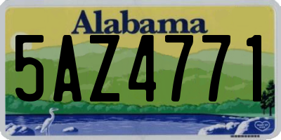 AL license plate 5AZ4771