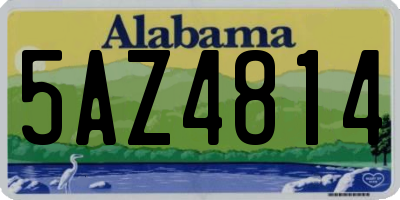 AL license plate 5AZ4814
