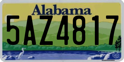 AL license plate 5AZ4817