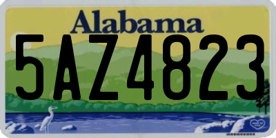 AL license plate 5AZ4823