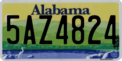 AL license plate 5AZ4824