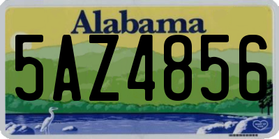 AL license plate 5AZ4856