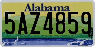 AL license plate 5AZ4859