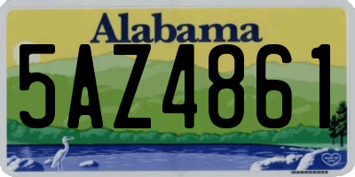 AL license plate 5AZ4861
