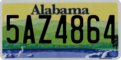 AL license plate 5AZ4864