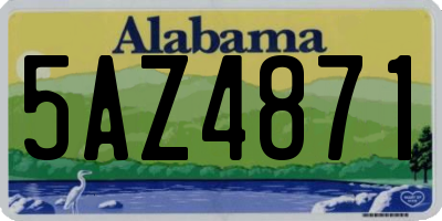 AL license plate 5AZ4871