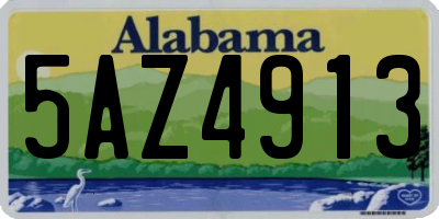 AL license plate 5AZ4913