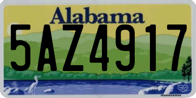 AL license plate 5AZ4917