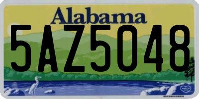 AL license plate 5AZ5048