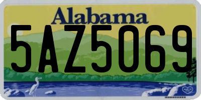 AL license plate 5AZ5069
