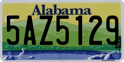 AL license plate 5AZ5129