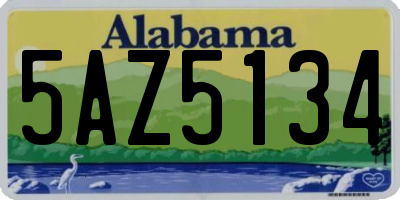 AL license plate 5AZ5134