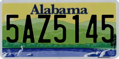 AL license plate 5AZ5145