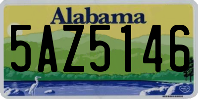AL license plate 5AZ5146