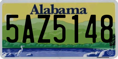 AL license plate 5AZ5148
