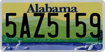 AL license plate 5AZ5159