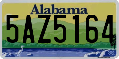 AL license plate 5AZ5164