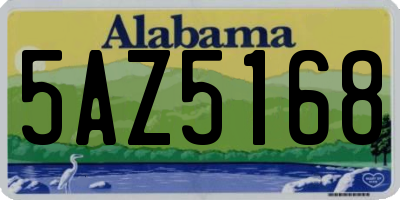 AL license plate 5AZ5168