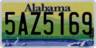 AL license plate 5AZ5169