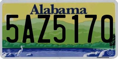 AL license plate 5AZ5170