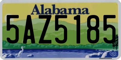 AL license plate 5AZ5185