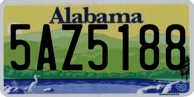 AL license plate 5AZ5188