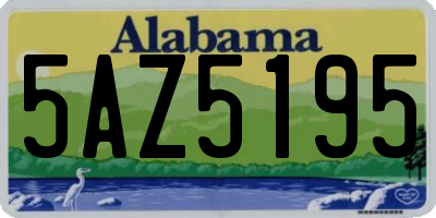AL license plate 5AZ5195