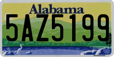 AL license plate 5AZ5199