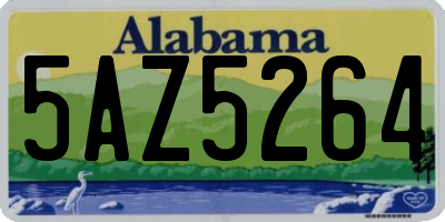 AL license plate 5AZ5264