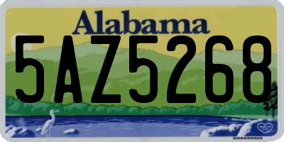 AL license plate 5AZ5268