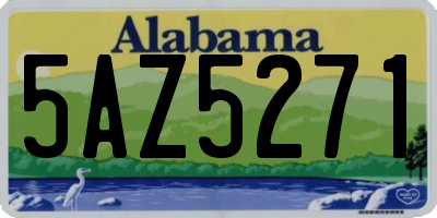 AL license plate 5AZ5271