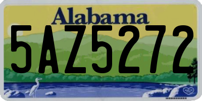 AL license plate 5AZ5272