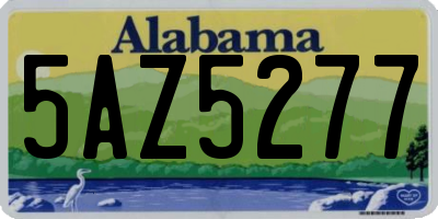 AL license plate 5AZ5277
