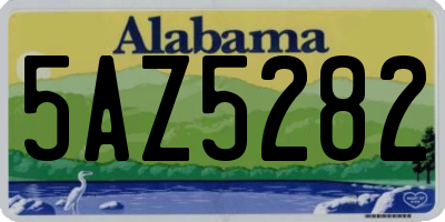 AL license plate 5AZ5282