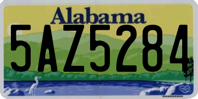 AL license plate 5AZ5284